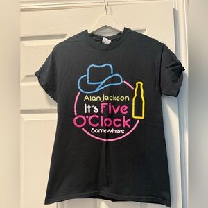 Black Alan Jackson Graphic Concert T-Shirt